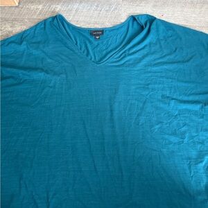 J. Jill Teal Wearever Collection Top